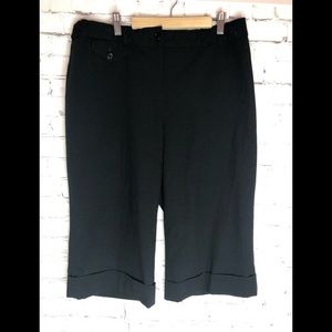 Nycard Black Cuff Capri Dress Pants